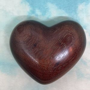 Wooden puffy heart